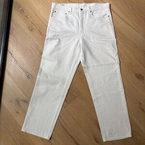 Levis 568 Loose Straight White Jeans